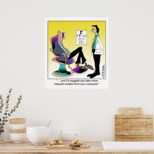 Poster Plus de pannes informatiques (Cuisine)