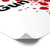 Poster Plus de pensées et de prières ! Contrôle des armes (Coin)