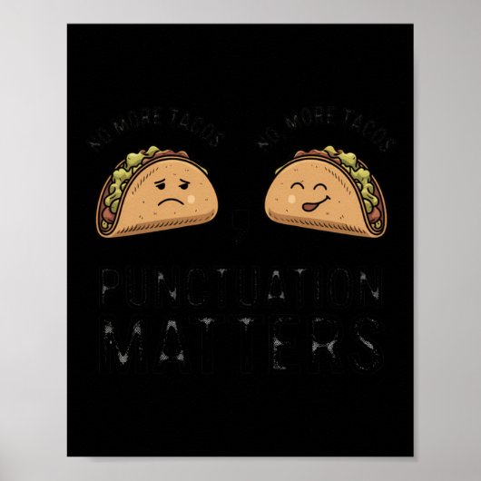 Poster Plus De Ponctuation Tacos S - Ce Don Drôle Est (Devant)