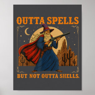 Poster Plus de sorts mais pas sans coquilles Magicien Fan