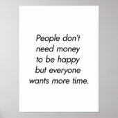 Poster plus de temps (Devant)