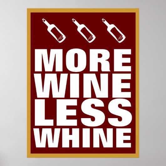 Poster Plus de vin (Devant)
