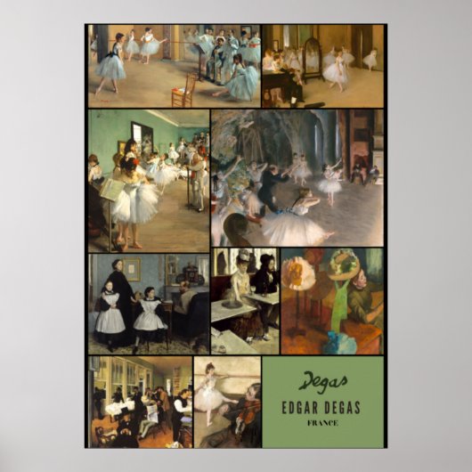 Poster Plus d'impressionnisme célèbre par Edgar Degas (Devant)