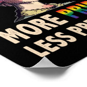 Poster Plus Fierté Moins Préjugés Lgbt Gay Fière Ally Fie (Coin)
