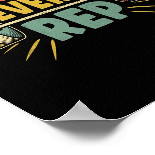 Poster Plus fort Chaque Rep Poids Poids Bodybuilding Body (Coin)