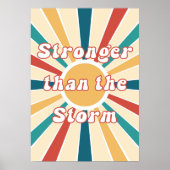 Poster Plus Forte Que La Tempête Rétro (Devant)