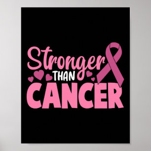 Poster Plus forte que le cancer Sensibilisation au cancer