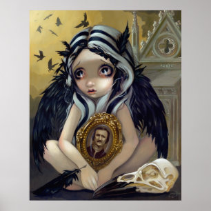 Poster Plus gothique Poe Raven fairy Art Print