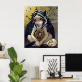 Poster Plus gothique Poe Raven fairy Art Print (Bureau à domicile)