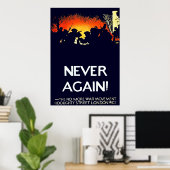 Poster Plus Jamais ! -Affiche (Bureau à domicile)