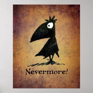 Poster Plus jamais ! Le corbeau Edgar Allen Poe - Crow Ar