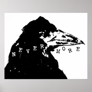 Poster Plus jamais Raven d'Edgar Allan Poe