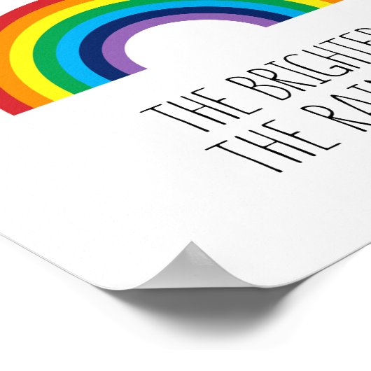 Poster Plus la tempête est grande, plus l'arc-en-ciel est (Coin)