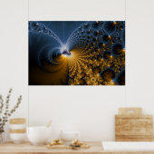 Poster Plus loin - L'art fractal (Cuisine)