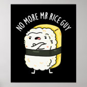 Poster Plus M. Rice Guy Funny Sushi Pun Dark BG (Devant)