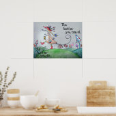 Poster Plus On Voyage, Plus On Va (Cuisine)