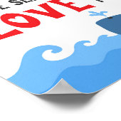 Poster Plus puissant que l'affiche chrétienne Waves Kids (Coin)