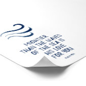 Poster plus puissant que l'empreinte crèche des vagues (Coin)