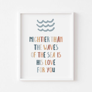 Poster Plus puissant que les vagues d'affiche