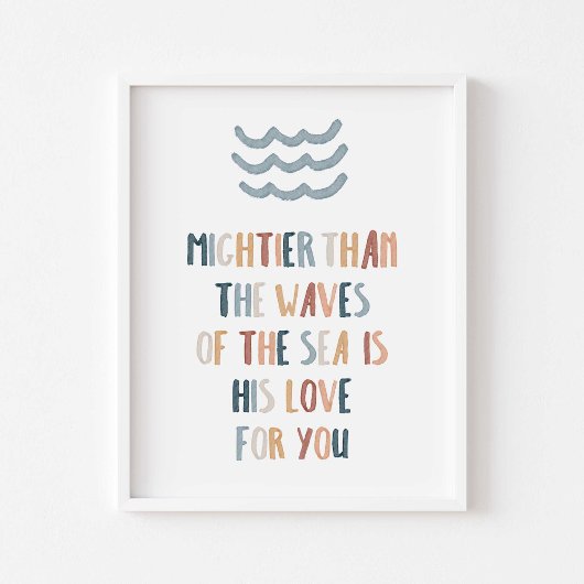 Poster Plus puissant que les vagues d'affiche
