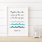 Poster Plus Puissant Que Les Vagues De La Mer, Psaume 93: