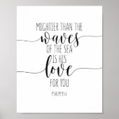 Poster Plus Puissant Que Les Vagues De La Mer, Psaume 93: (Devant)