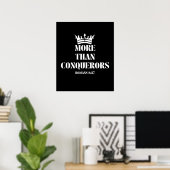 Poster Plus que des conquérants - Romains 8:37 (Bureau à domicile)