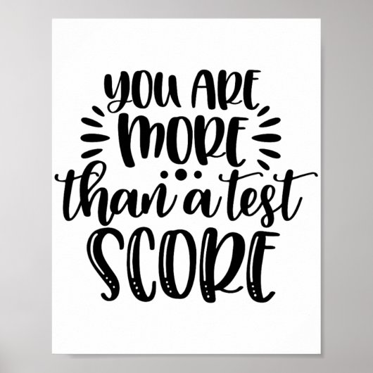 Poster Plus que le test Score Test Day Enseignants Encour (Devant)