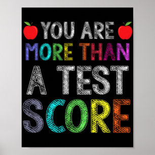 Poster Plus Qu'Un Test Score Costume Test Jour Cadeau