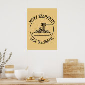 Poster Plus Spaghetti Moins Regretti (Cuisine)
