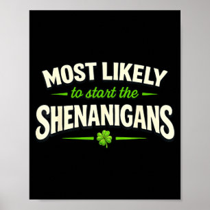 Poster Plus susceptible de commencer les bêtises St-Patri