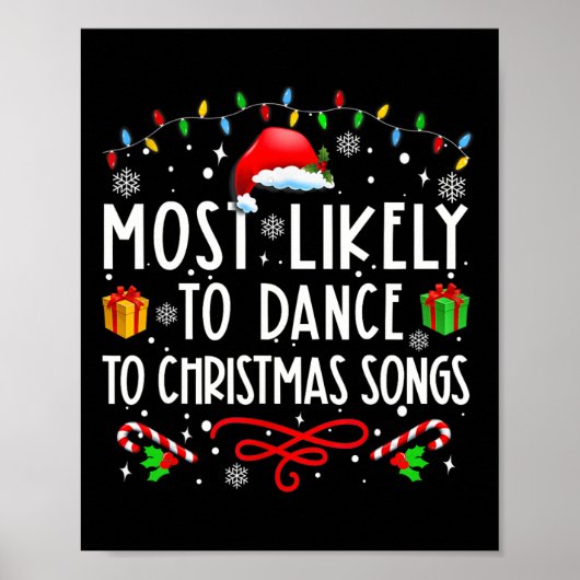 Poster Plus susceptible de danser sur des chansons de Noë (Devant)