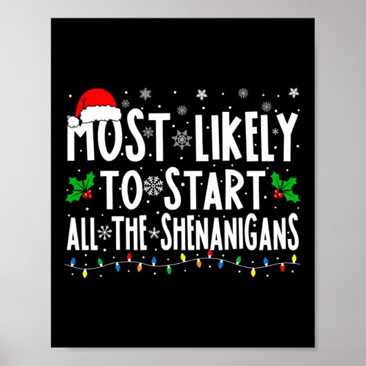 Poster Plus susceptible de déclencher les Shenanigans Fam (Devant)