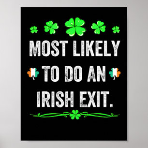 Poster Plus susceptible de faire une sortie irlandaise St