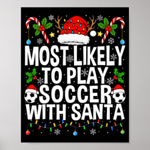 Poster Plus susceptible de jouer au football avec le Père