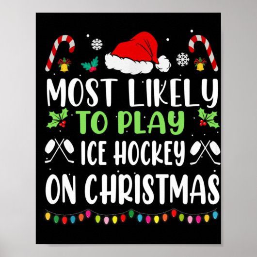 Poster Plus susceptible de jouer au hockey sur glace avec (Devant)
