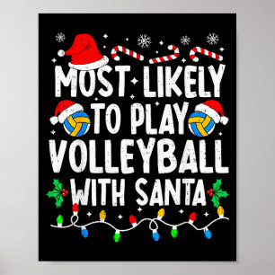 Poster Plus susceptible de jouer au volley-ball avec Sant