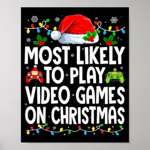 Poster Plus susceptible de jouer aux jeux vidéo lors du m