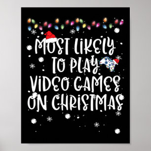 Poster Plus susceptible de jouer aux jeux vidéo sur la fa