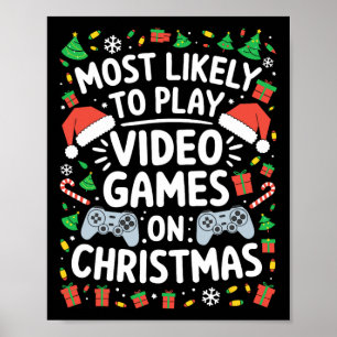 Poster Plus Susceptible De Jouer Aux Jeux Vidéo Sur Le Ma