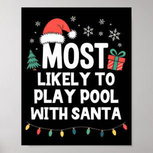 Poster Plus susceptible de jouer Ol avec Santa Noël drôle