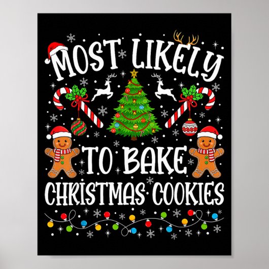 Poster Plus susceptible de préparer des biscuits de Noël  (Devant)