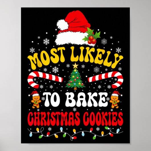 Poster Plus susceptible de préparer des biscuits de Noël  (Devant)