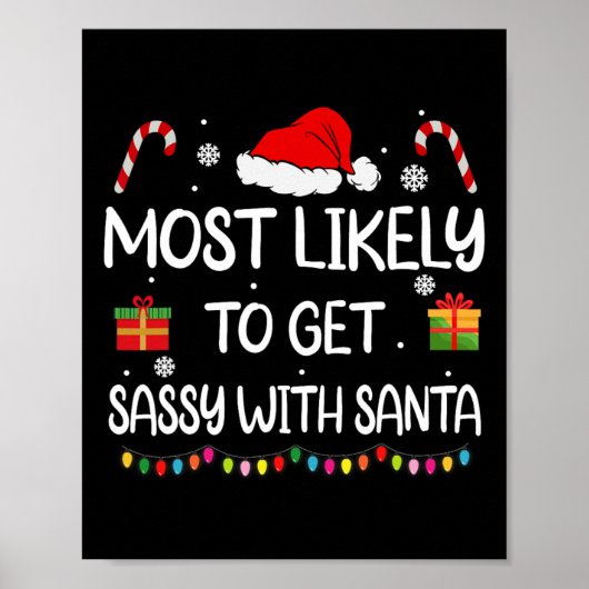 Poster Plus susceptible de s'amuser avec le Père Noël, fa (Devant)