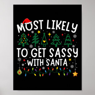 Poster Plus susceptible d'obtenir Sy avec le père Noël co