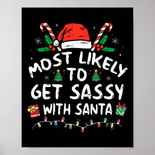 Poster Plus susceptible d'obtenir Sy avec le Père Noël No