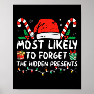 Poster Plus susceptible d'oublier les cadeaux cachés Fami