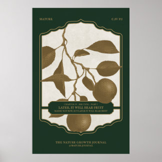 POSTER PLUS TARD, IL PORTERA DES FRUITS