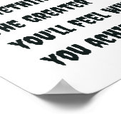 Poster Plus vous travaillez dur pour quelque chose, plus  (Coin)