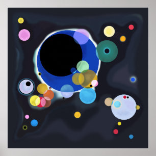 Poster Plusieurs Cercles, Vassily Kandinsky en numérique
